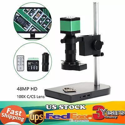 Buy 48MP 1080P HDMI Digital Industry Video Microscope Camera C-mount Lens USB  • 161.07$