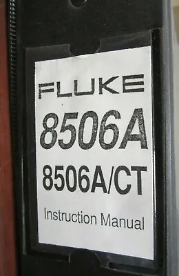 Buy Fluke 8506A Thermal True RMS Multimeter Instruction Manual PN 638858 Copy • 29.99$