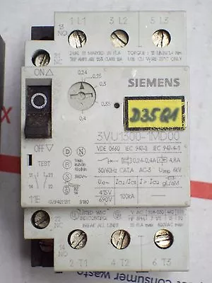 Buy **lot Of 2** Siemens Motor Starter Protector , 3vu1300-1md00  • 14$