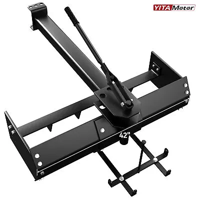 Buy Rust Resistant Lawn Tractor Attachment 42  Tow Behind Box Scraper Black • 228.99$