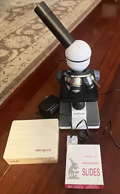 Buy AmScope Microscope 25 Slides S40/065 160/017 Wf25x  Plug Works • 60$
