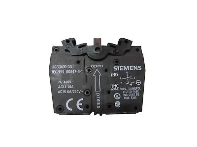 Buy Siemens NNB 3SB3400-0A Contact Blocks And Other Accessories EA • 1.68$