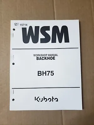 Buy Kubota BH75 BH90 Backhoe Workshop Service Repair Manual WSM • 28.80$