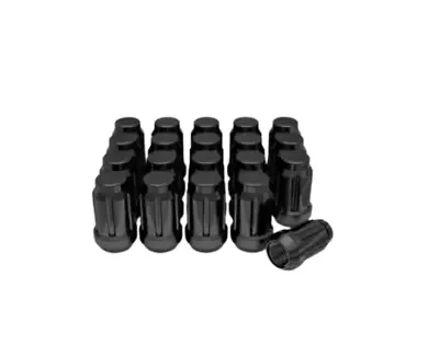 Buy Ascot Ln-26 3807bk 12mm X 1.50  X 6 Spline Black Lug Nut Short Closed Box Of 20 • 41.99$