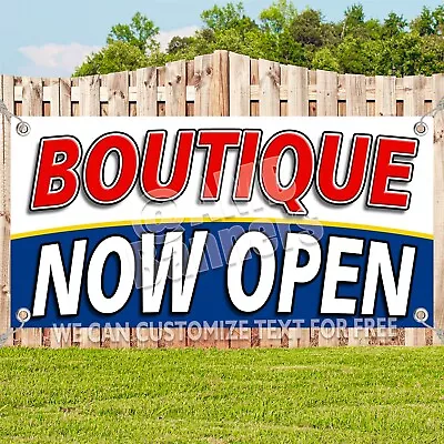 Buy BOUTIQUE NOW OPEN Advertising Vinyl Banner Flag Sign Many Sizes • 147.47$