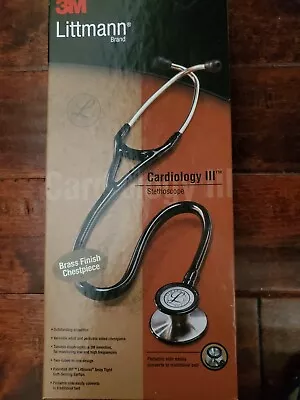 Buy 3M Littman Cardiology III Stethoscope, Black Tube, Brass Chest Piece. • 45$