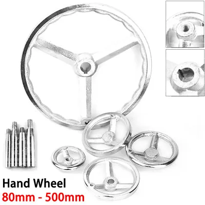 Buy 80-500mm Cast Iron Hand Wheel Chrome Plated Handwheel For Milling Machine Lathe • 359$