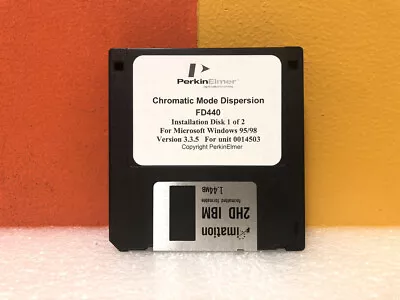 Buy Perkin Elmer Chromatic Mode Dispersion FD440 Installation Floppy Disk Software • 49.99$
