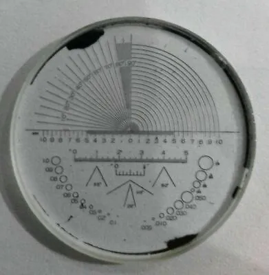 Buy Microscope Micrometer Precise Calibration Slide Measuring Scale Reticle 1 To 10 • 49.99$
