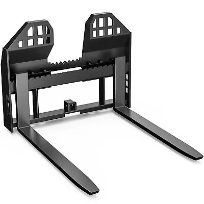 Buy 46  Skid Steer Tractor Quick Attachment Frame W/ 2  Receiver & 48  Blades 4000LB • 613.88$