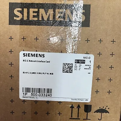 Buy Siemens NIC-C 500-033240 Network Interface Card FireFinder XLS *New* Sealed • 385$