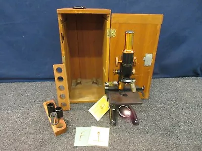 Buy Bausch Lomb Optical Antique Microscope 204114 1928 2 Objective Vintage  • 307.40$
