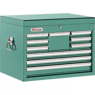 Buy Grizzly H5652 10-Drawer Full-Depth Tool Chest • 810$