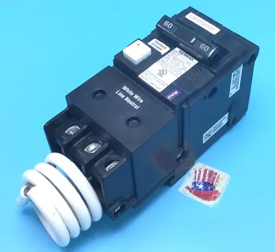 Buy New Circuit Breaker Siemens QF260 QF260A QF260P 60 Amp 2 Pole 120/240Vt GFCI • 109.99$