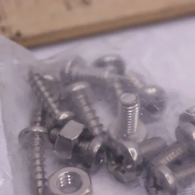Buy Screws Bolts For License Plate Cover 88LP1F • 5.27$