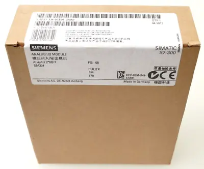 Buy New In Box Siemens 6ES7334-0CE01-0AA0 6ES7 334-0CE01-0AA0 Output Module • 271.85$