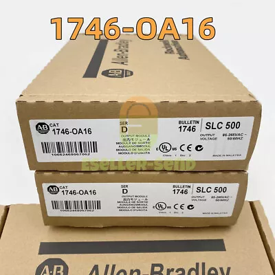Buy NEW Allen-Bradley 1746-OA16  SER D SLC 500 Output Module NEW Factory Sealed TX • 132$
