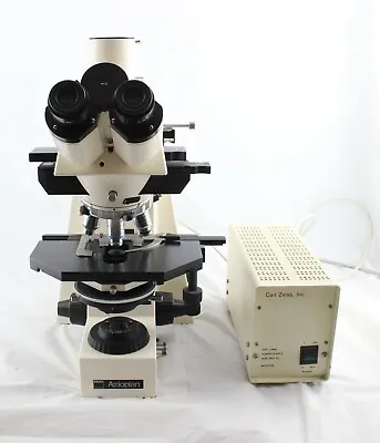 Buy Zeiss Axioplan Nomarski DIC Phase Contrast Fluorescence Microscope Trinocular • 12,499.99$