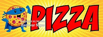 Buy New Listing Pizza DECAL Food Truck Sign Concession Vinyl Sticker Superhero Menu • 16.99$
