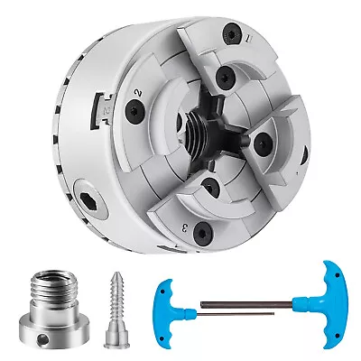 Buy VEVOR 2.75  4-Jaw Self-Centering Wood Lathe Chuck With 1-Inch X 8TPI Thread • 41.99$