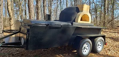 Buy Mobile Pizza Oven BBQ Sink Trailer Dome Pizza Oven Food Truck Catering Business • 24,999$