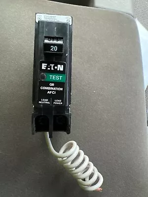 Buy NEW EATON QBH1020CAF 1 Pole 20 Amp 120V Arc Fault Circuit Breaker • 64.99$