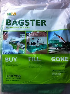 Buy WM BAGSTER Dumpster In A Bag (Holds Up To 3,300 Lb.) 3CUYD • 19.99$