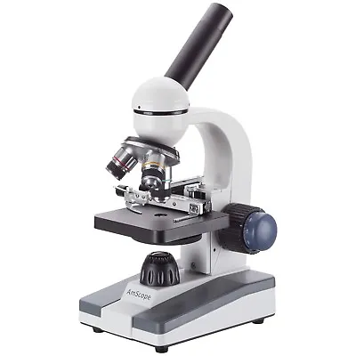 Buy AmScope 40X-400X Portable Student Microscope Mechanical Stage Dual Focus M150-MS • 104.99$