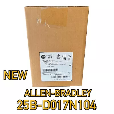 Buy Allen Bradley 25B-D017N104 PowerFlex 525 AC Drive 7.5kw/10HP *NEW • 620$