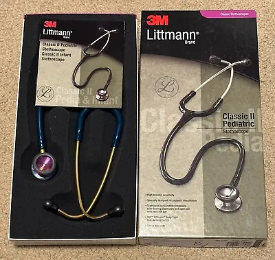 Buy 3M 2153 Littmann Classic II Pediatric Stethoscope, Rainbow-Finish Chestpiece • 90$