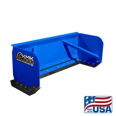 Buy 8' Blue Skid Steer Snow Pusher Box/bobcat/kubota/quick Attach/free Shipping • 2,095$