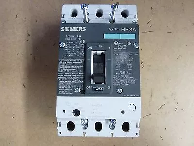 Buy Siemens HFGA Circuit Breaker HFG3F250 CFT3B225 225A 3 Phase [##4-D] • 200$