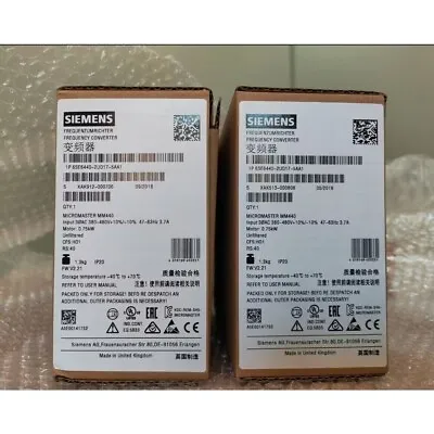 Buy New Siemens 6SE6 440-2UD17-5AA1 6SE6440-2UD17-5AA1 MICROMASTER440 Without Filter • 337.63$