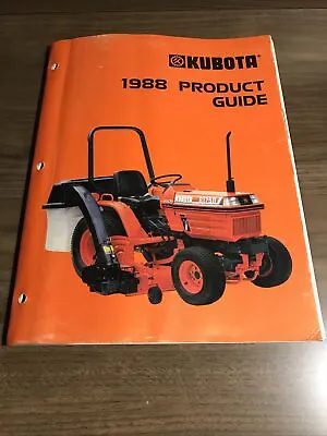 Buy Vintage Original 1989 Kubota Tractor Mower Equipment Full Line Buyers Guide  • 30$