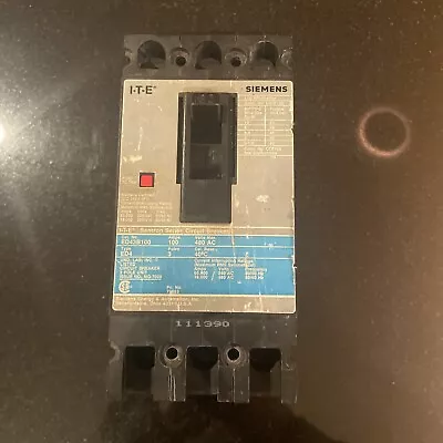 Buy Siemens ED43B100 3 Pole 100Amp 480V Type ED4 Circuit Breaker • 139.99$