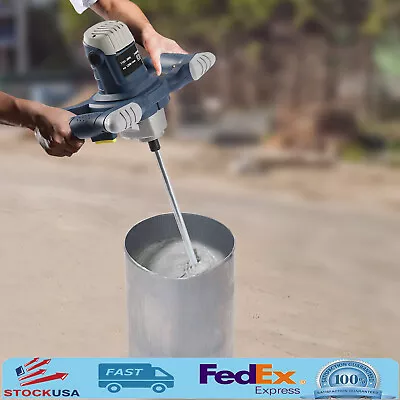 Buy Drywall Mortar Mixer Cement Render Paint Tile Plaster Rotary Mixing 6 Speed US • 49.88$