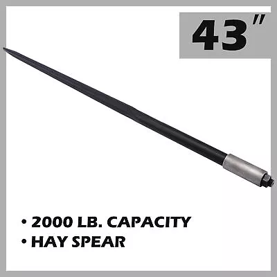 Buy 43  Hay Bale Spike 2000lb Capacity Quick Attach For Skid Steer Tractor Lift More • 66.89$