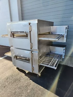 Buy Lincoln Impinger 1450 Double Deck Gas Fired Conveyor Pizza Oven 32 • 1$