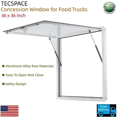 Buy TECSPACE Concession Window For Food Trucks 36 X 36 Inch Without Screen Windows • 237.99$