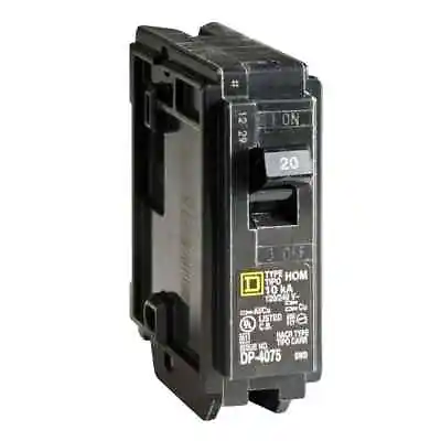 Buy Homeline 20 Amp One-Pole Circuit Breaker HOM120CP, Square D Breakers 120/240 VAC • 9.99$