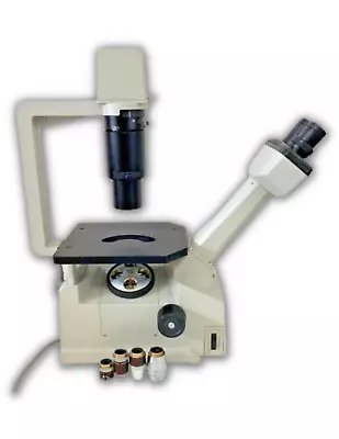 Buy Nikon Model TMS Inverted Phase Contrast Binocular Microscope W/ 4 Objectives • 749.99$