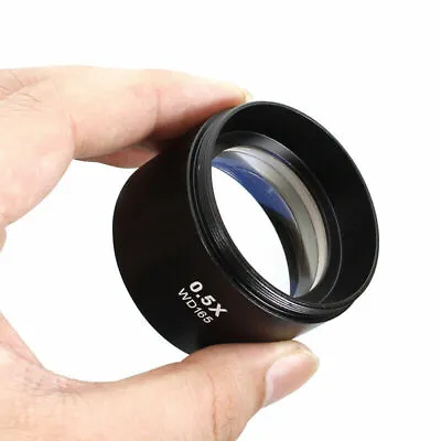 Buy 0.5X Stereo Microscope Barlow Auxiliary Objective Lens Thread M48*0.75 • 16.90$