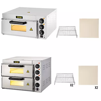 Buy VEVOR Commercial Countertop Pizza Oven Electric Pizza Oven For 14  Pizza Indoor • 185.98$
