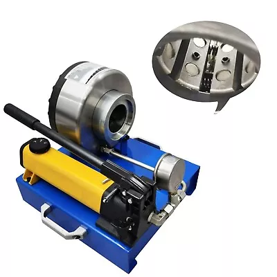 Buy Manual High Pressure Hydraulic Hose Crimper Contracted Pipe Machine 7 Sets Dies • 1,160.12$
