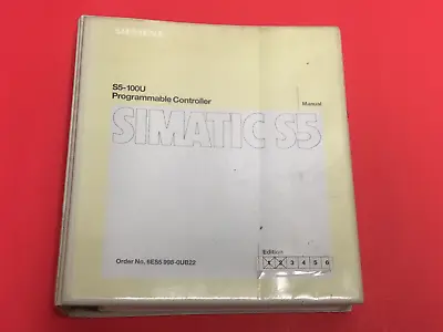 Buy Siemens Simatic S5 - S5-100U Programmable Controller Manual • 34.99$