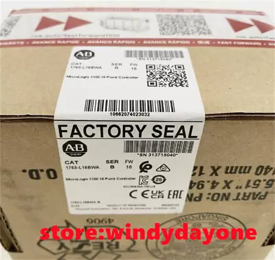 Buy New Factory Sealed AB 1763-L16BWA /B MicroLogix 1100 Controller 16-P AC • 1,130$