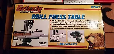 Buy Grizzly Drill Press Table 24'x12  W 3  Fence NEW • 48$