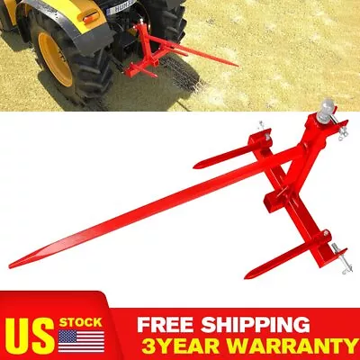 Buy Heavy Duty 3 Point Trailer Hitch W/ 49” Hay Spear 17  Stabilizers Cat 1 Tractors • 289.99$