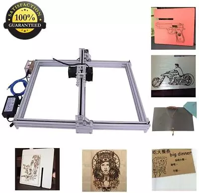 Buy CNC Wood Carving Engraving Machine Desktop Printer Logo Picture 40x50cm, 500MW • 76$