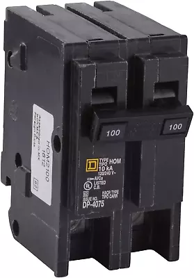 Buy Square D By Schneider Electric HOM2100CP Homeline 100-Amp Two-Pole Circuit Break • 64.86$